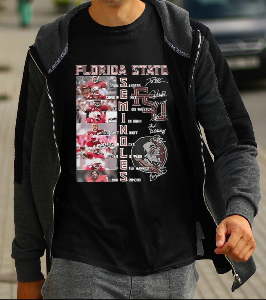 FSU Seminoles Football Player College Name And Thank You For The Memories T-Shirt
