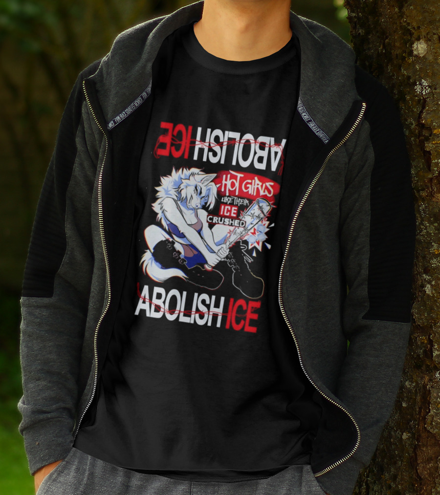 Hot Girls ICE Crushed Abolish ICE Playful T-Shirt