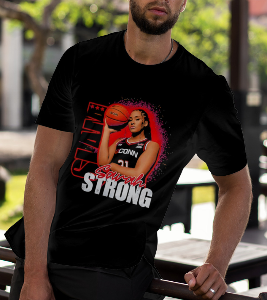 SLAM Sarah Strong #21 UConn Huskies Basketball Star T-Shirt