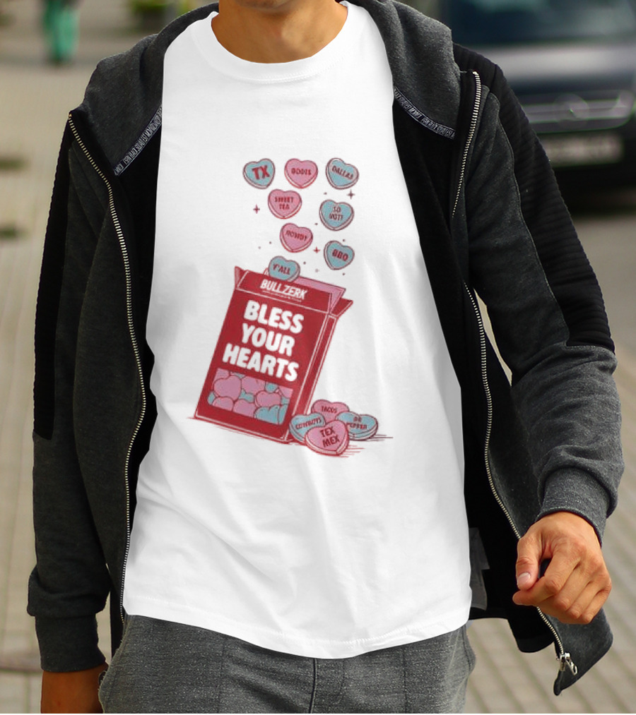 Bless Your Hearts Y'all Texas BBQ Tacos Tex Mex Rodeo Cowboys Sweet Tea Country T-Shirt