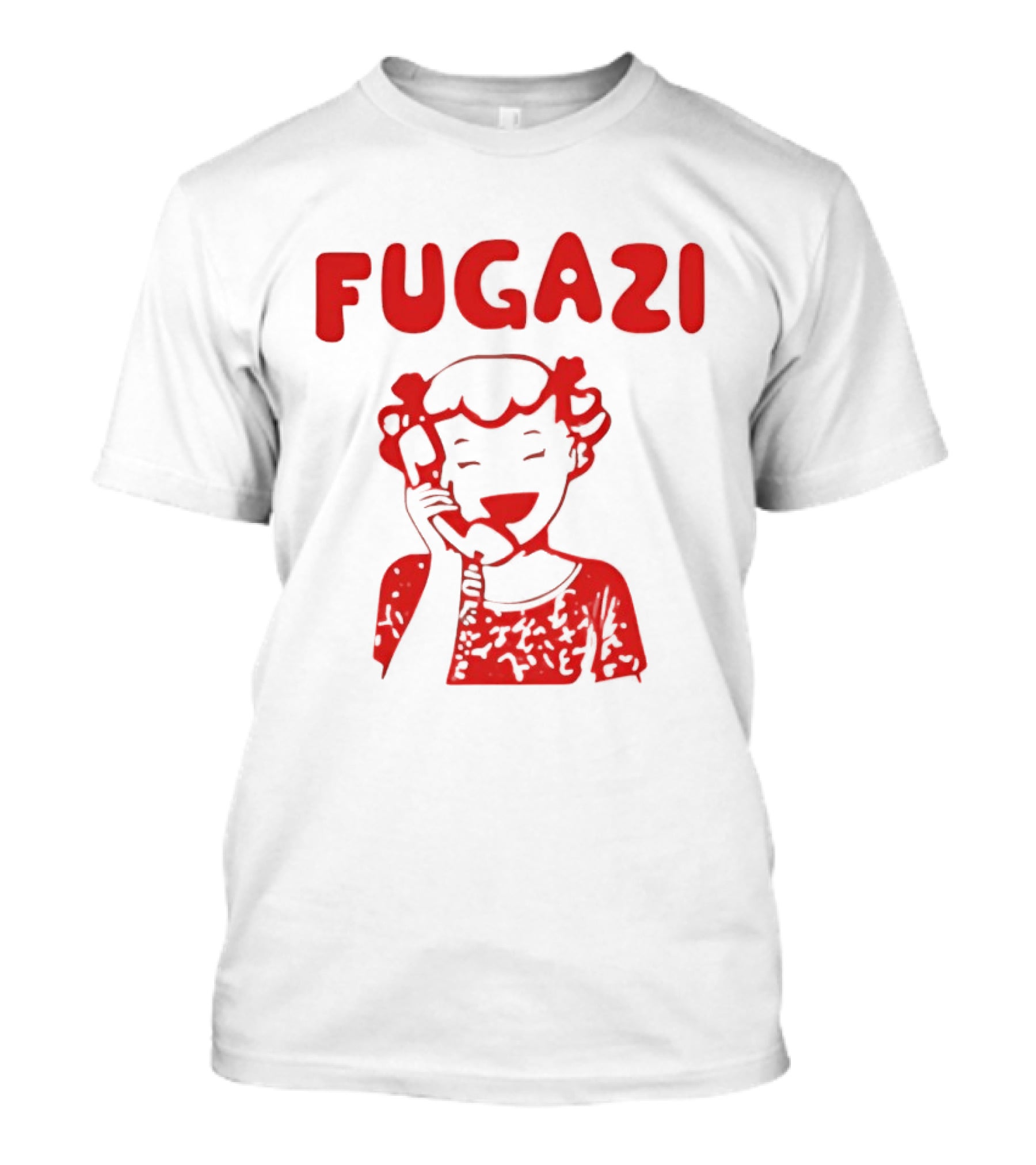 Fugazi Red Cartoon T-Shirt