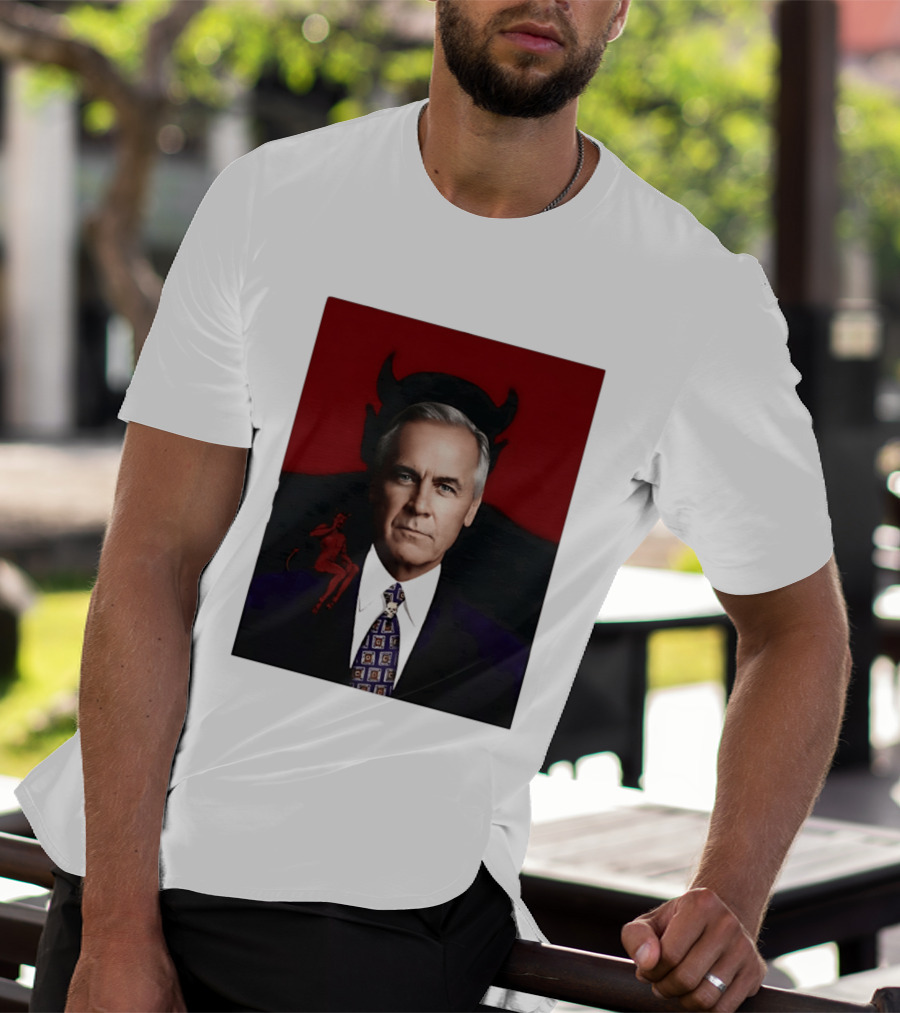 Mark Carney Devil Horns Red T-Shirt
