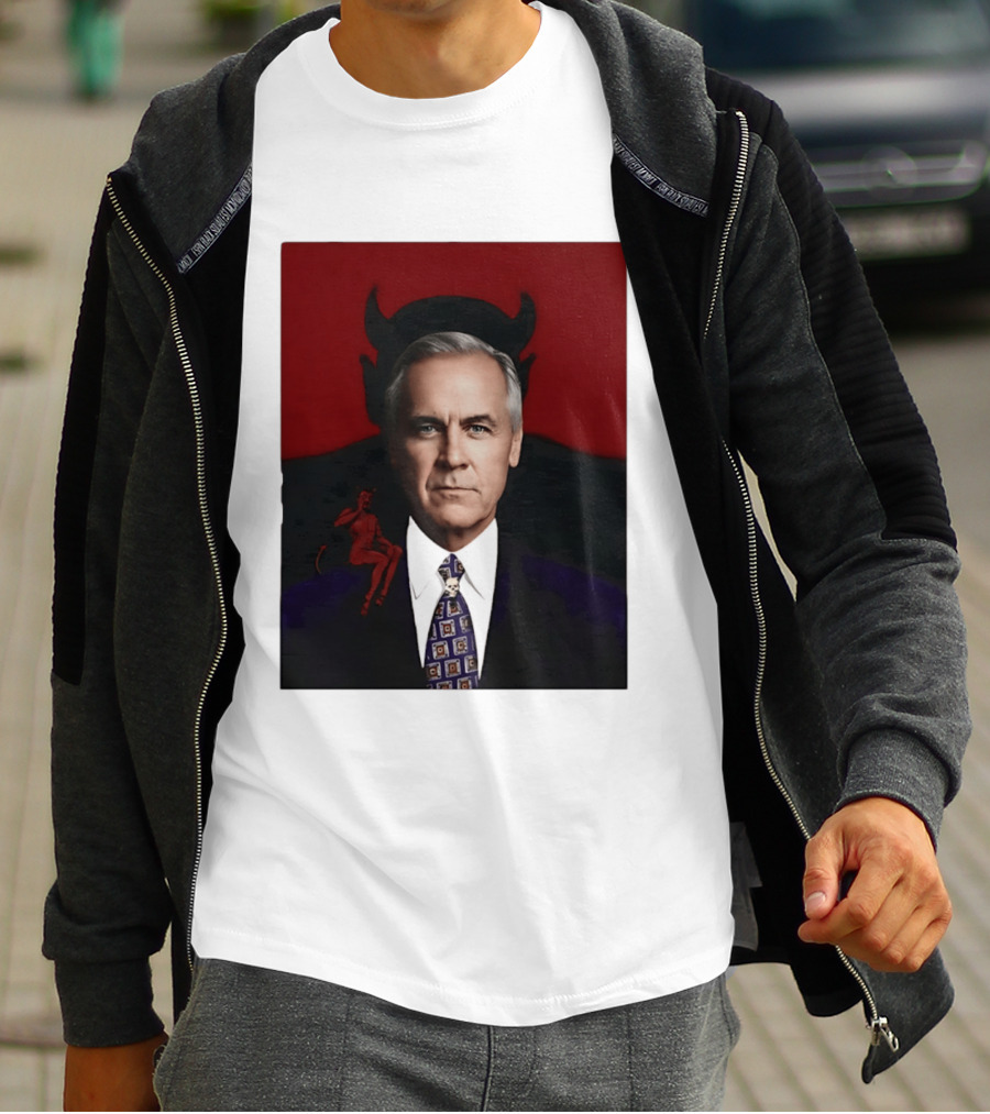 Mark Carney Devil Horns Red T-Shirt