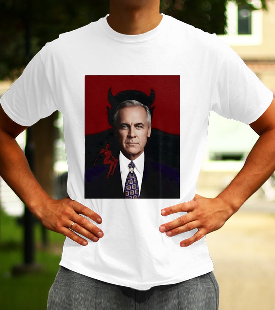 Mark Carney Devil Horns Red T-Shirt