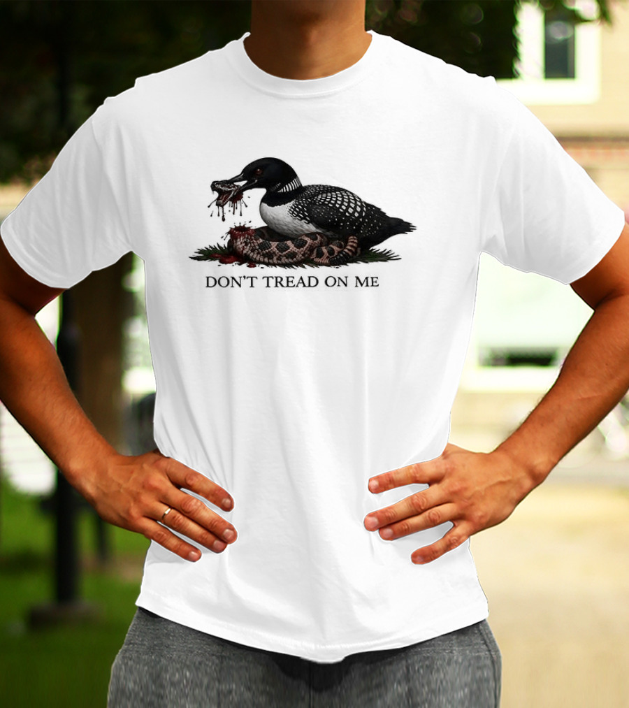 Minnesota Loon Snake Don't Tread On Me T-Shirt