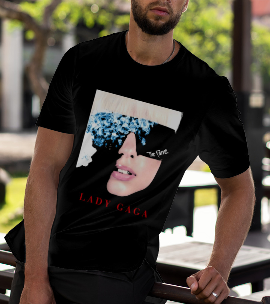 Lady Gaga The Fame Debut Album Iconic Glasses T-Shirt