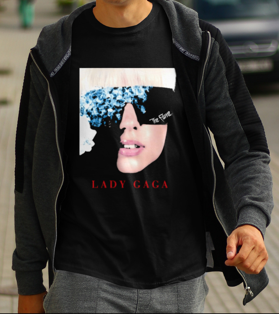 Lady Gaga The Fame Debut Album Iconic Glasses T-Shirt