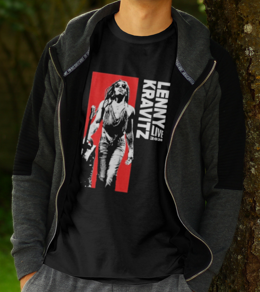 Lenny Kravitz Live 2026 Bold Red T-Shirt