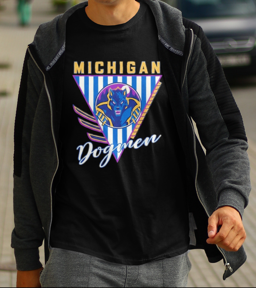 Michigan Dogmen Bimm Ridder Navy Vintage Sports T-Shirt