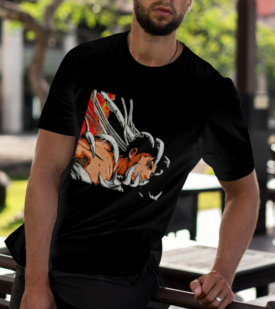 Obito Battle Mode Fourth Great Ninja War Scene Naruto Anime T-Shirt