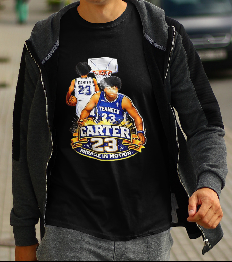 Carter 23 Teaneck Basketball Miracle In Motion T-Shirt