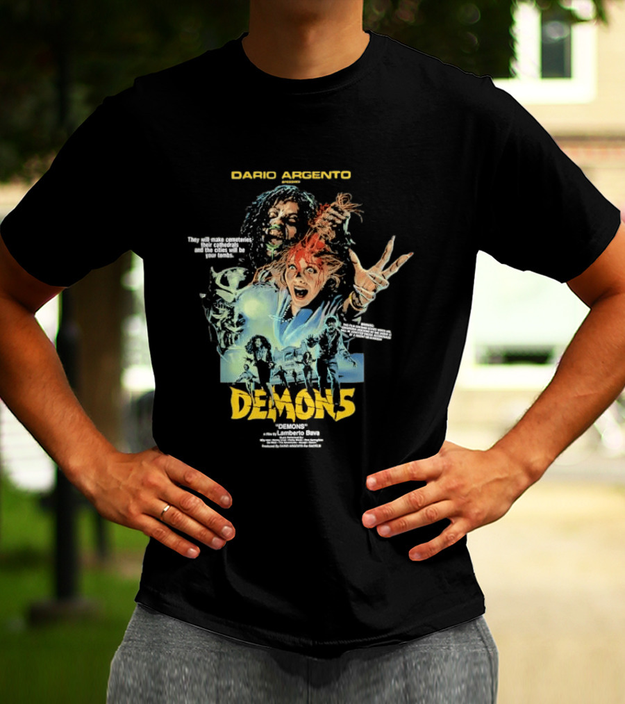Dario Argento Demons Orgy Of Bloodshed Lamberto Bava Cult Horror Film T-Shirt
