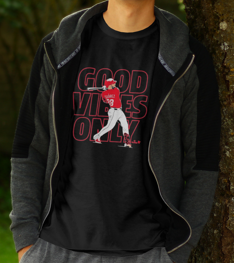 Eugenio Suárez Good Vibes Only Cincinnati Baseball Player Swinging 28 T-Shirt