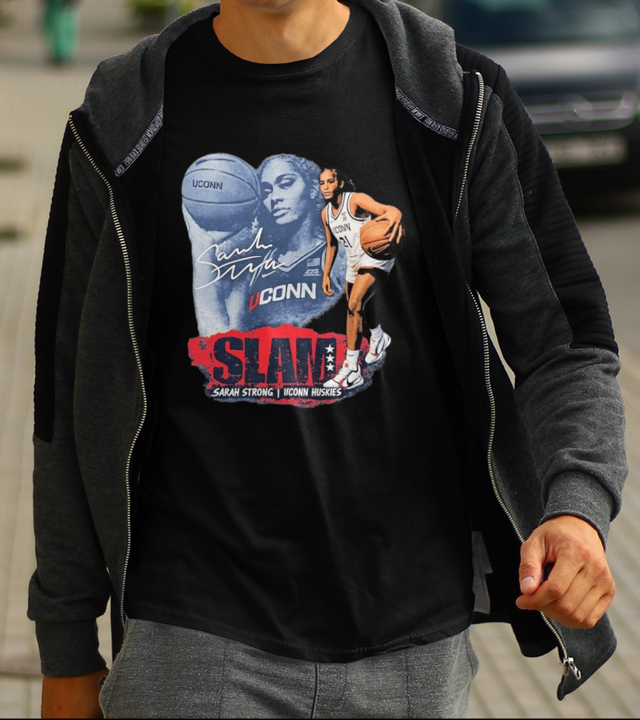 UConn Huskies SLAM Sarah Strong Basketball Legend T-Shirt