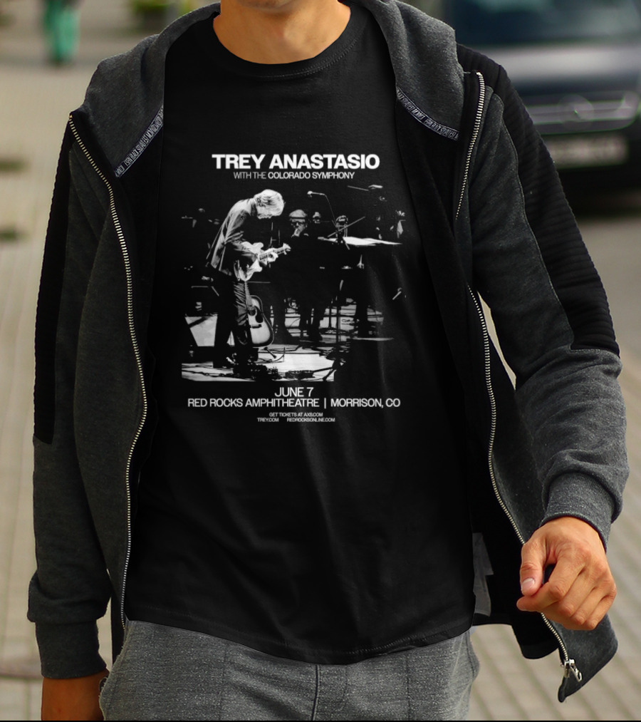 Trey Anastasio With The Colorado Symphony Live At Red Rocks Amphitheatre Morrison CO June 7 2026 T-Shirt