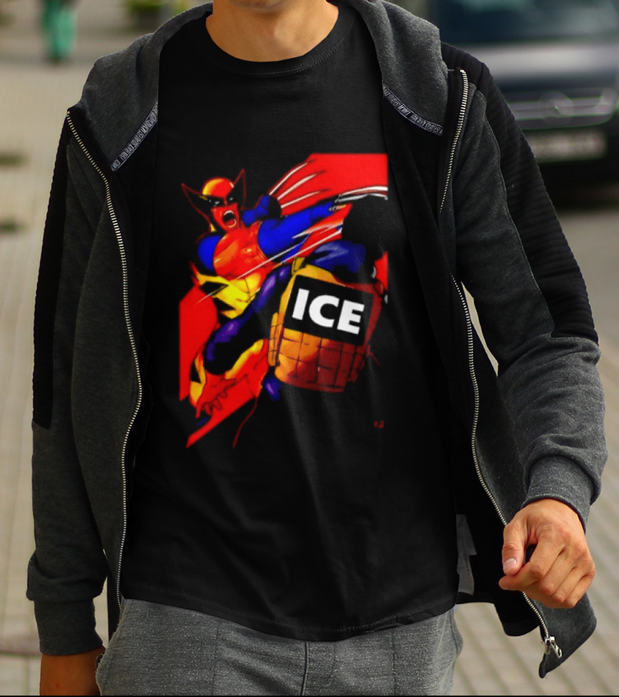 Wolverine Fuck ICE Forever And Always Claws Action T-Shirt