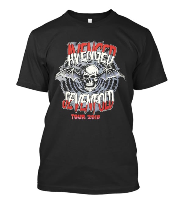 Avenged Sevenfold Tour 2018 Winged Skull Deathbat T-Shirt
