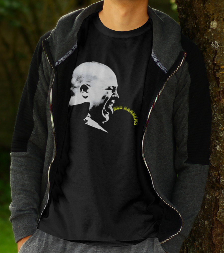 Bad Manners Buster Bloodvessel Tongue Out Profile T-Shirt