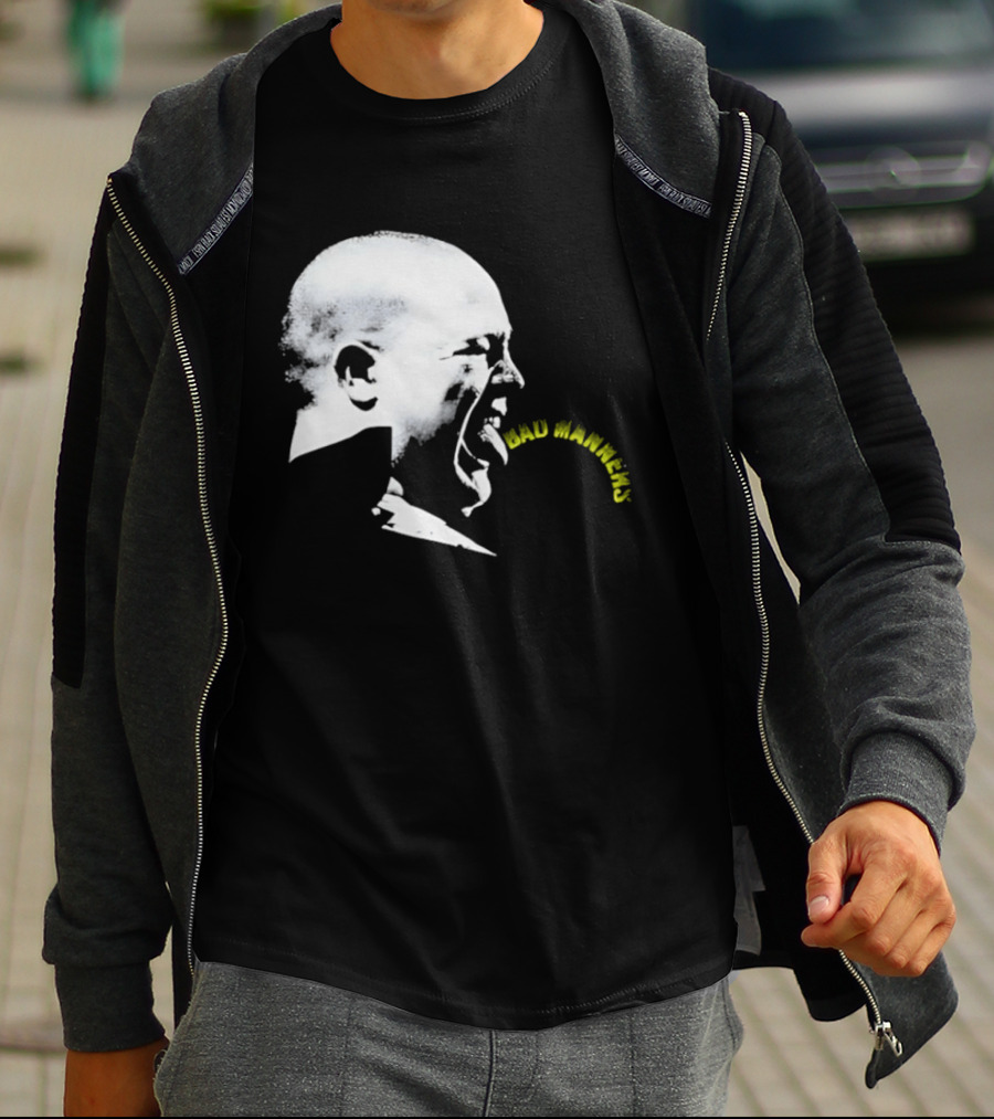 Bad Manners Buster Bloodvessel Tongue Out Profile T-Shirt