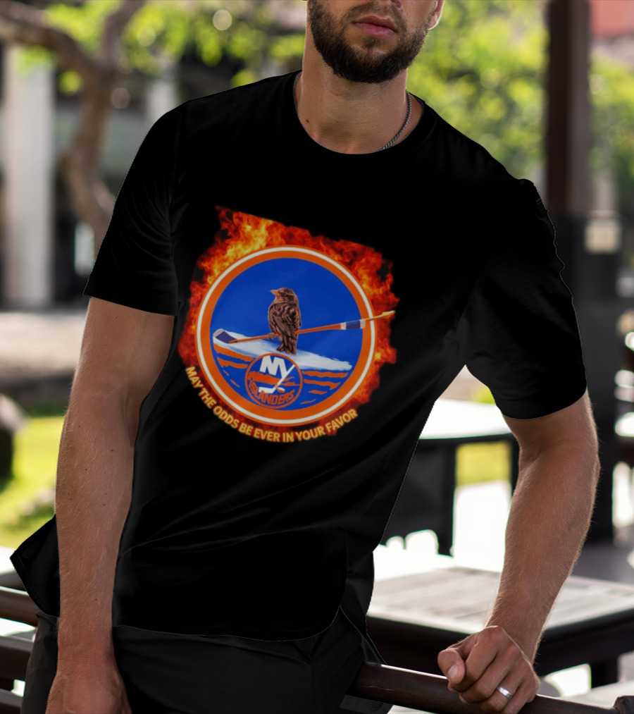 May The Odds Be Ever In Your Favor NY Islanders Rally Bird Hockey T-Shirt
