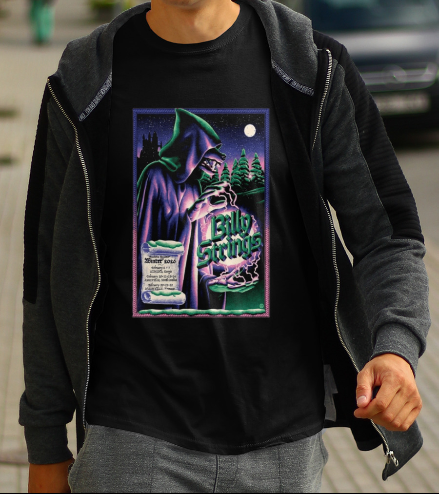 Billy Strings Winter 2026 Athens Asheville Nashville Tour T-Shirt