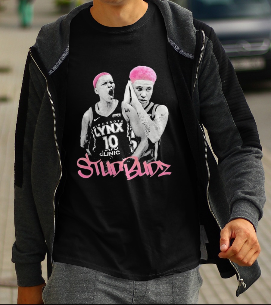 Courtney Williams Natisha Hiedeman Studbudz Minnesota Lynx WNBA T-Shirt