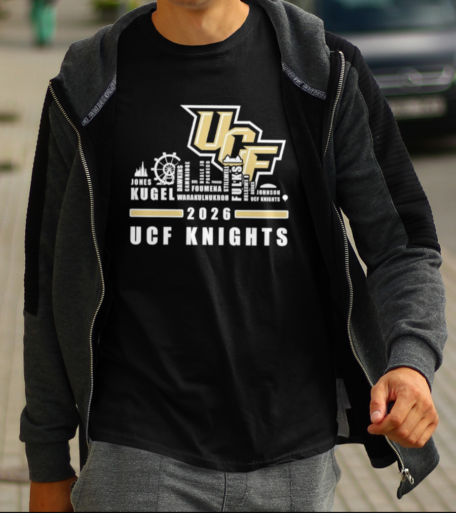UCF Knights Kugel Campbell 2026 Skyline T-Shirt