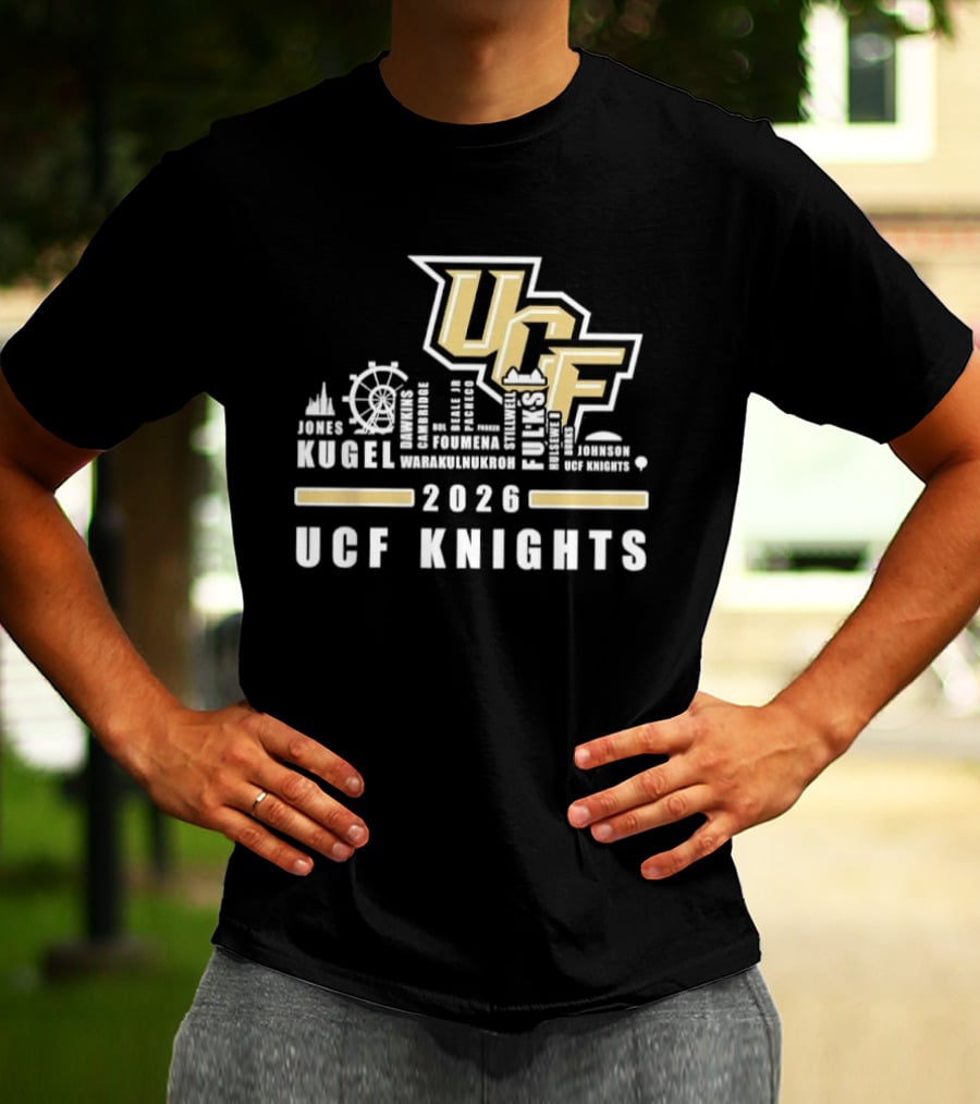 UCF Knights Kugel Campbell 2026 Skyline T-Shirt