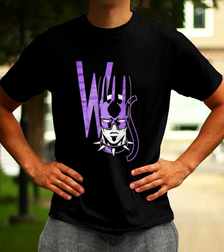 WS Whitesnake JoJo Bizarre Adventure Purple Anime Stand T-Shirt
