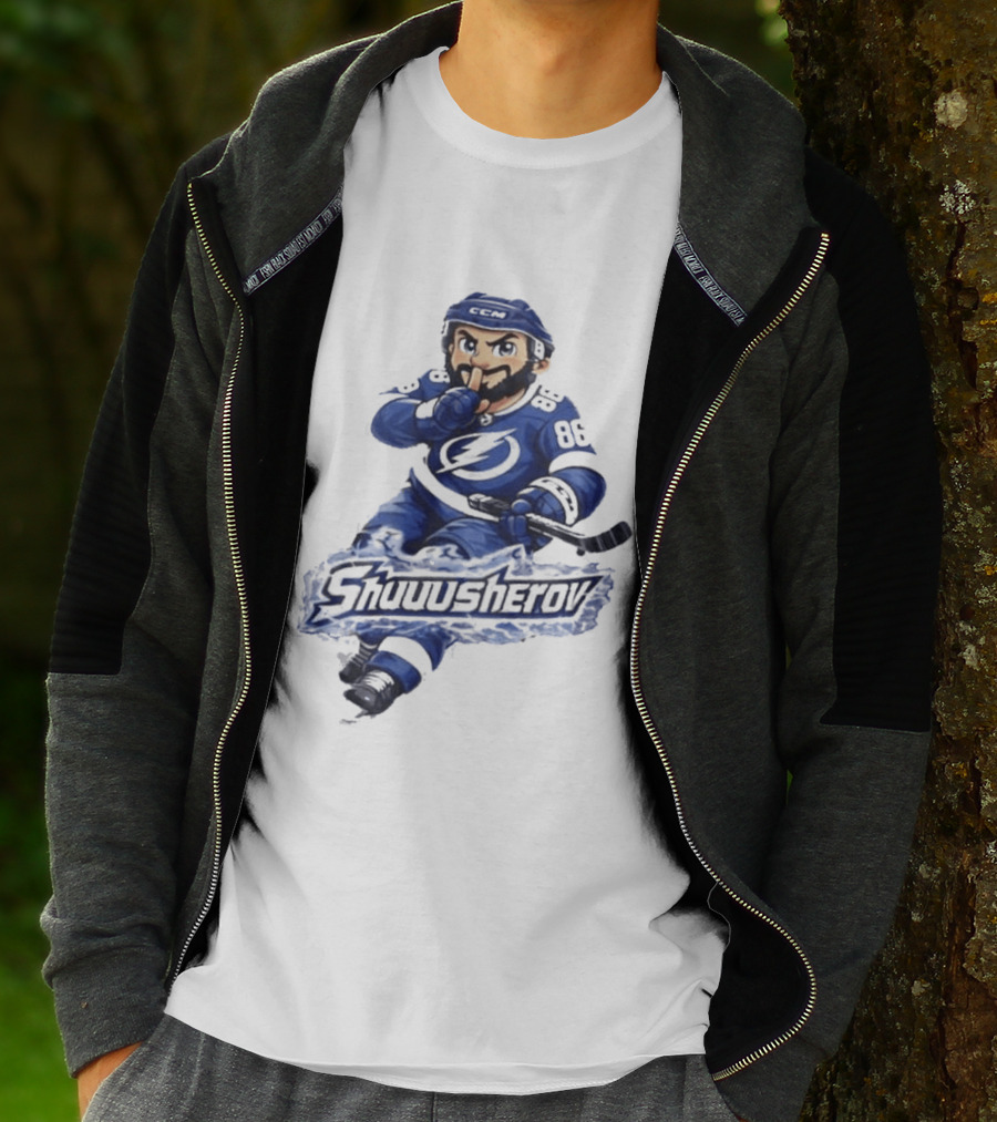 Tampa Bay Lightning Nikita Kucherov Shuuusherov Hockey Player T-Shirt