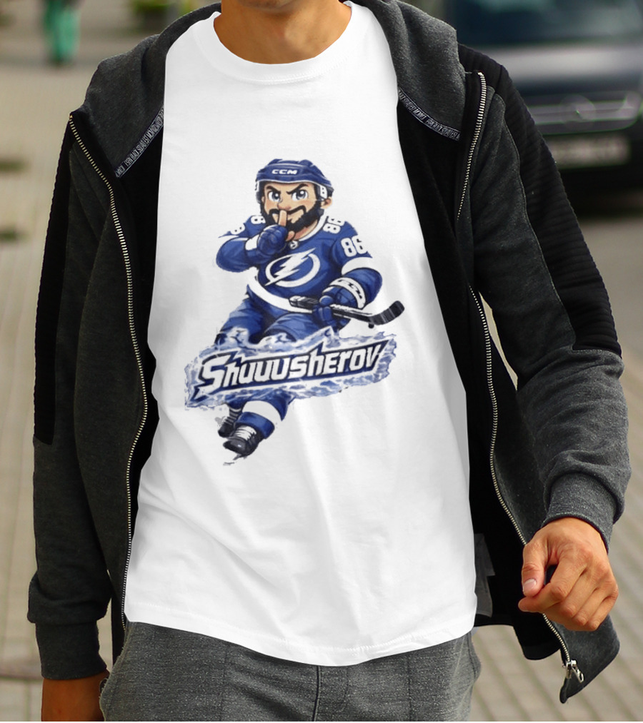 Tampa Bay Lightning Nikita Kucherov Shuuusherov Hockey Player T-Shirt