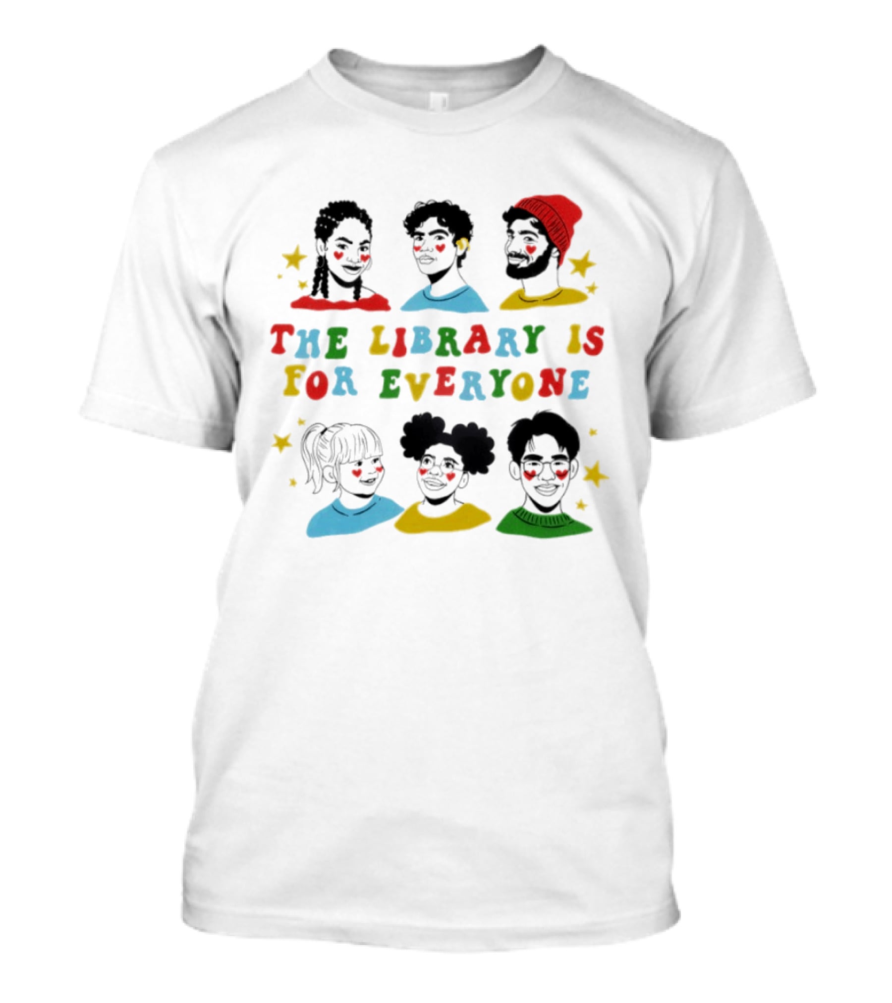 The Library Is For Everyone Diverse Representation T-Shirt