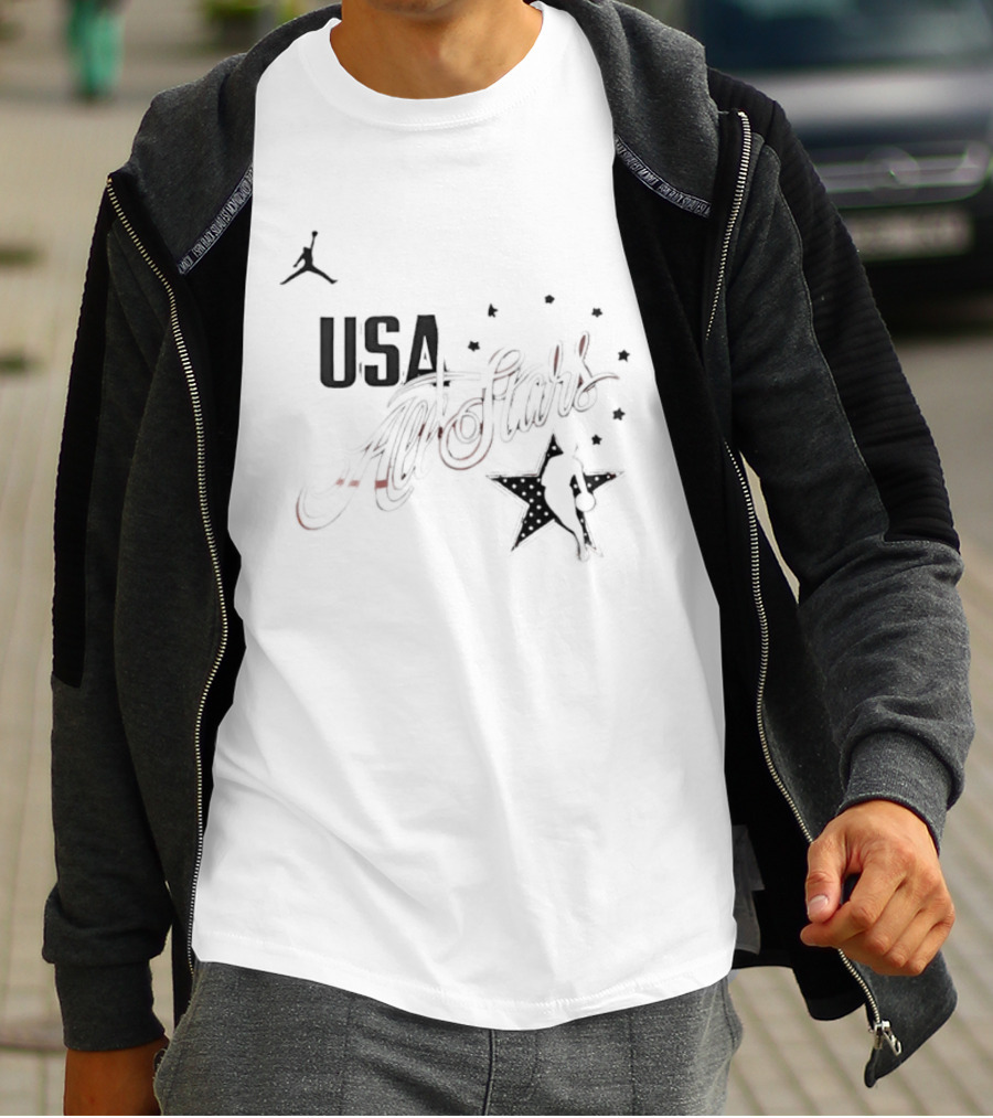 USA All Stars 2026 Basketball Jumpman Stars T-Shirt