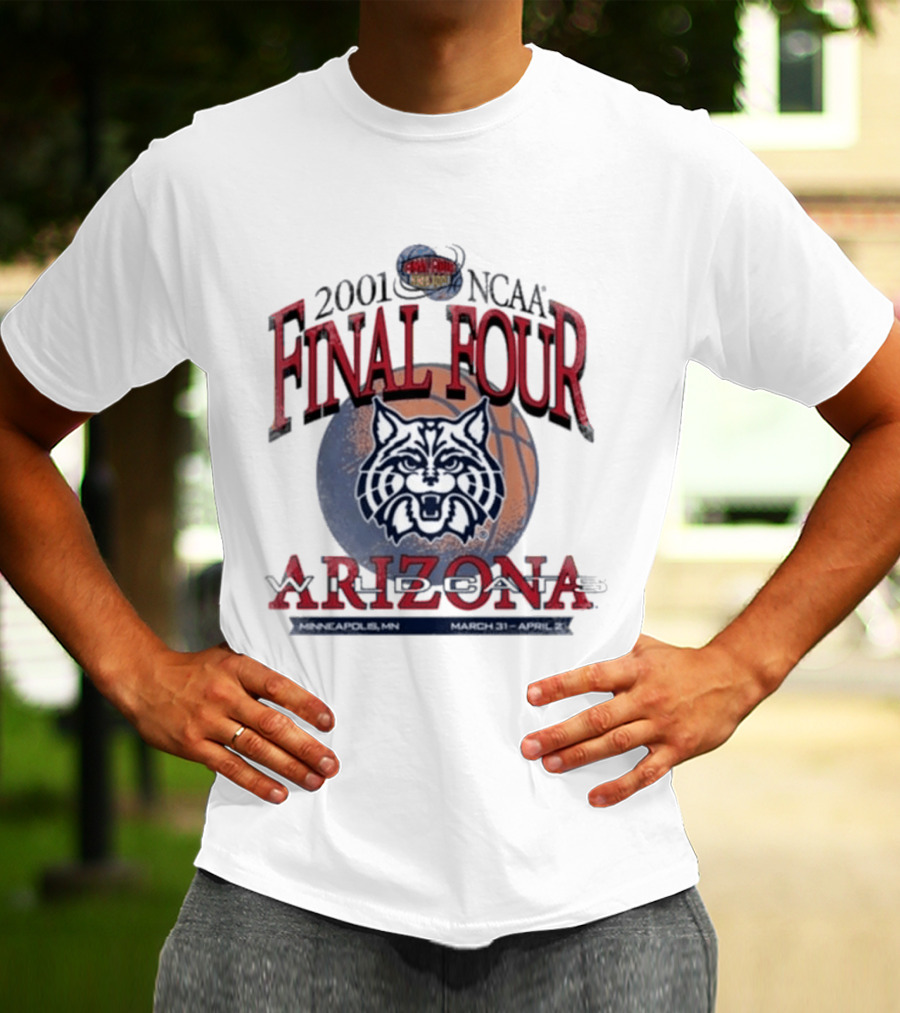 2001 NCAA Final Four Arizona March 31 April 2 Minneapolis T-Shirt