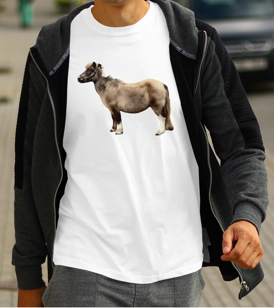 Doug Shetland Pony And Horse Hybrid Image T-Shirt