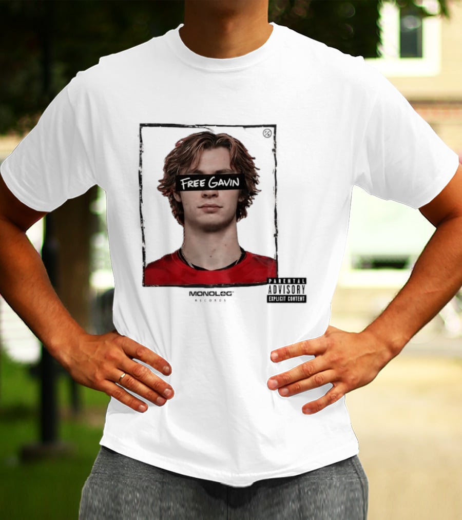 Free Gavin Mopnolog Records Parental Advisory Explicit Content T-Shirt