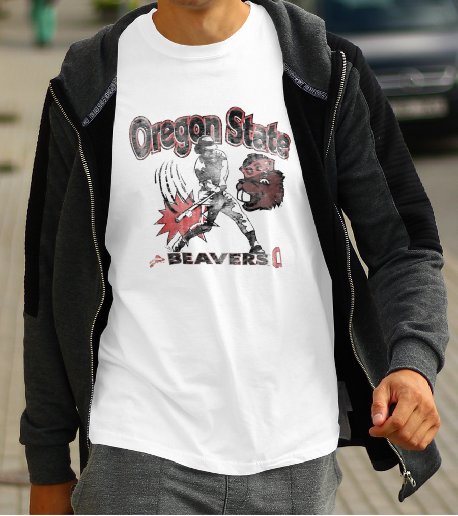 Oregon State Beavers OSU Baseball Player T-Shirt