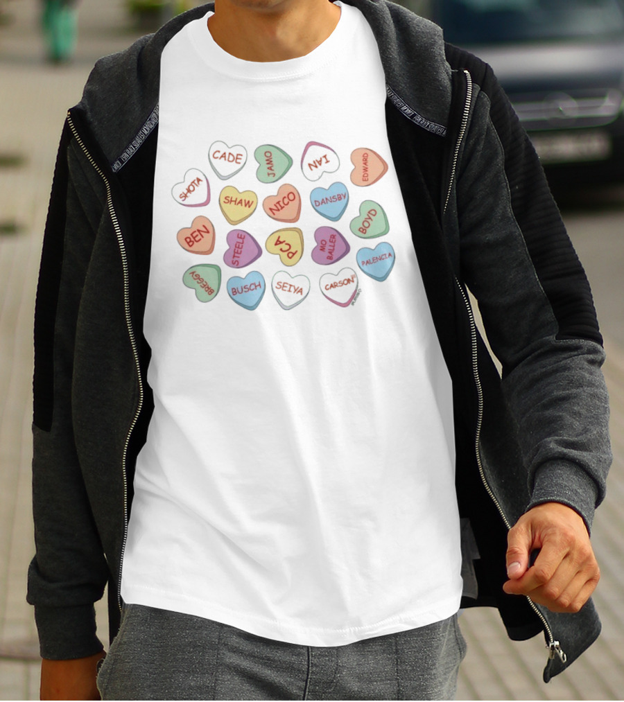 Sweethearts Cade Shota Shaw Jamo Nico Ben Bush Seiya Carson Edward Dansby Boyd Palencia Baller Barrera Steele T-Shirt