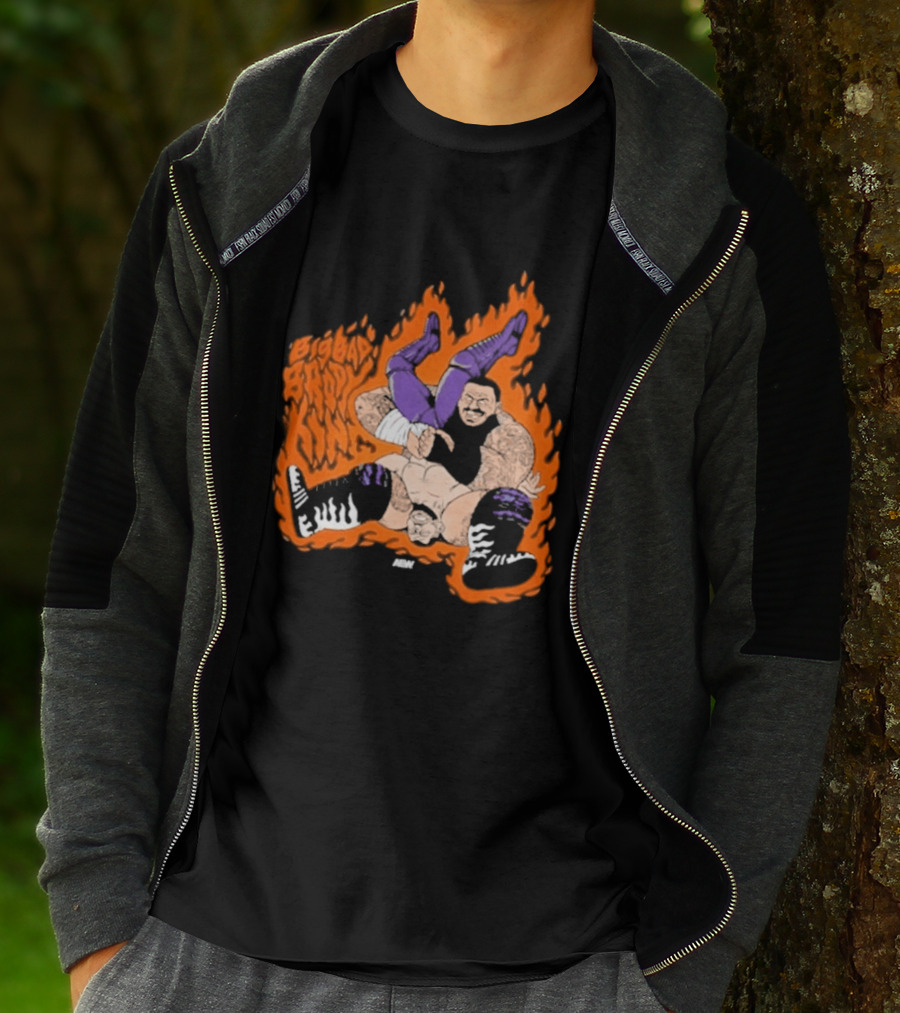 Brody King Gonzo Bomb Wrestling Move Fiery Impact T-Shirt