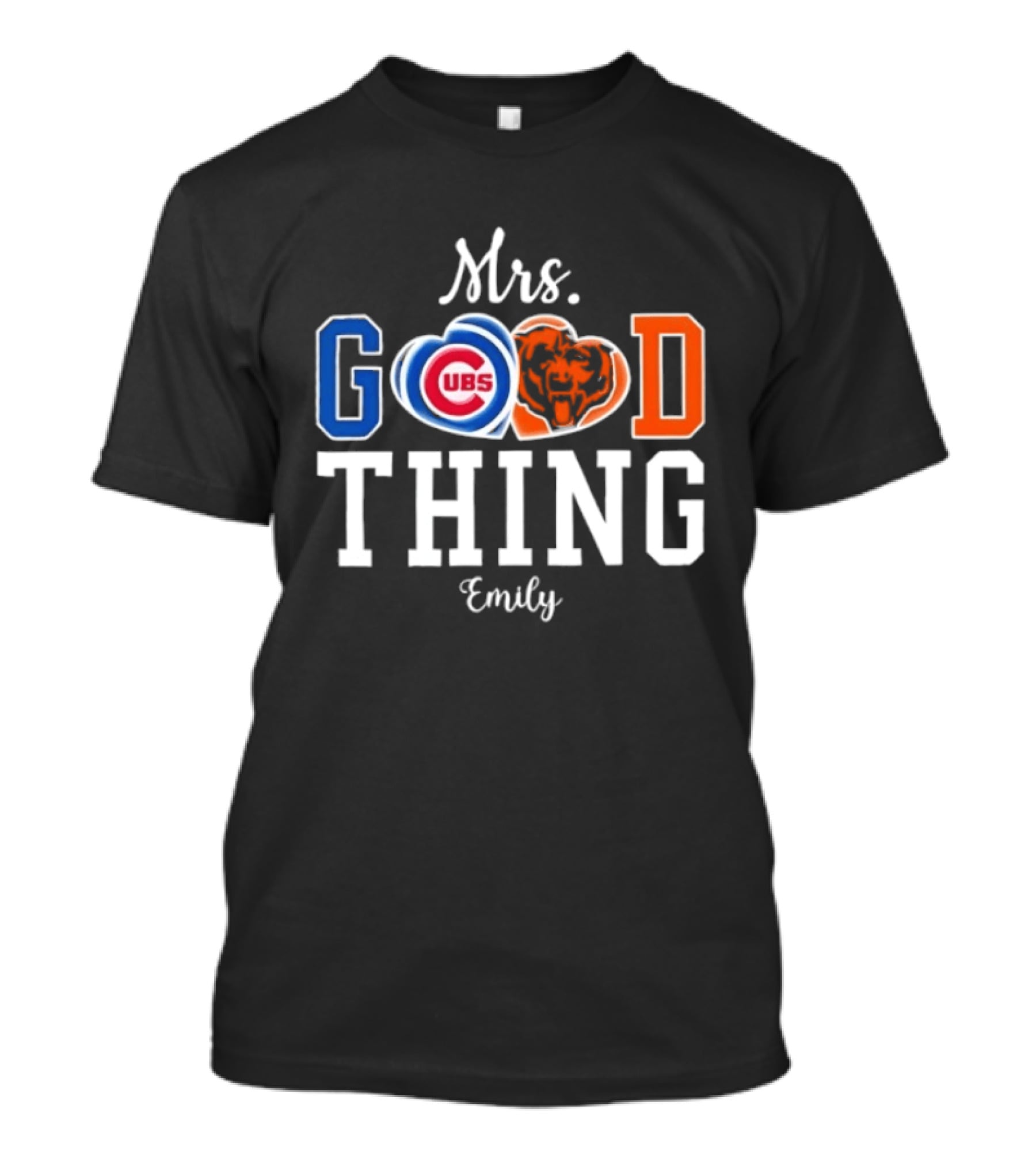 Chicago Bears Cubs Mrs Good Thing Emily T-Shirt