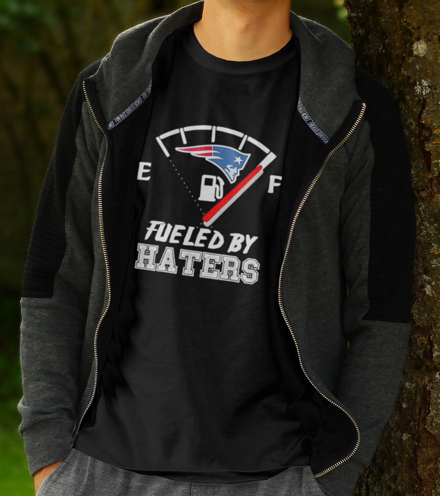 New England Patriots Fueled By Haters Fuel Gauge T-Shirt