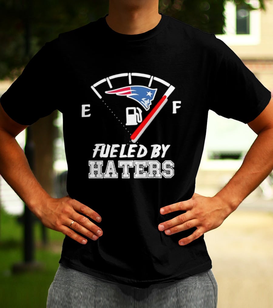 New England Patriots Fueled By Haters Fuel Gauge T-Shirt