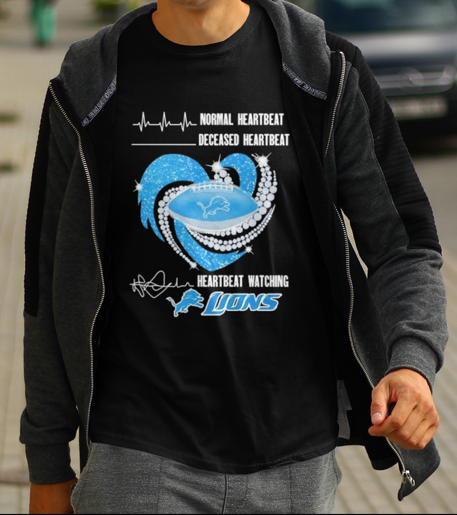 Normal Heartbeat Deceased Heartbeat Heartbeat Ing Lions T-Shirt