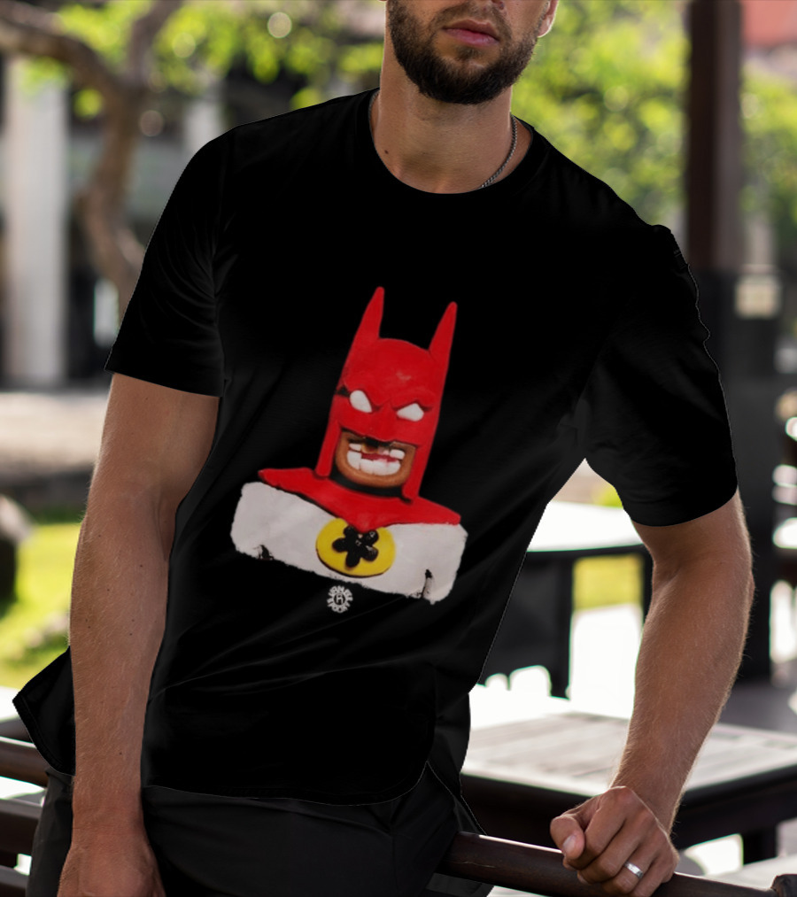 Spooky Vameee Batman Red White Figure T-Shirt