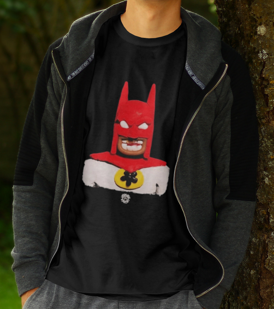Spooky Vameee Batman Red White Figure T-Shirt