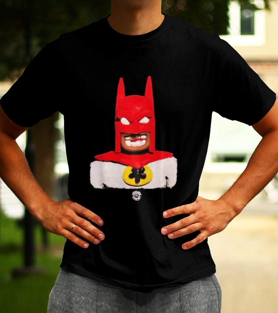 Spooky Vameee Batman Red White Figure T-Shirt
