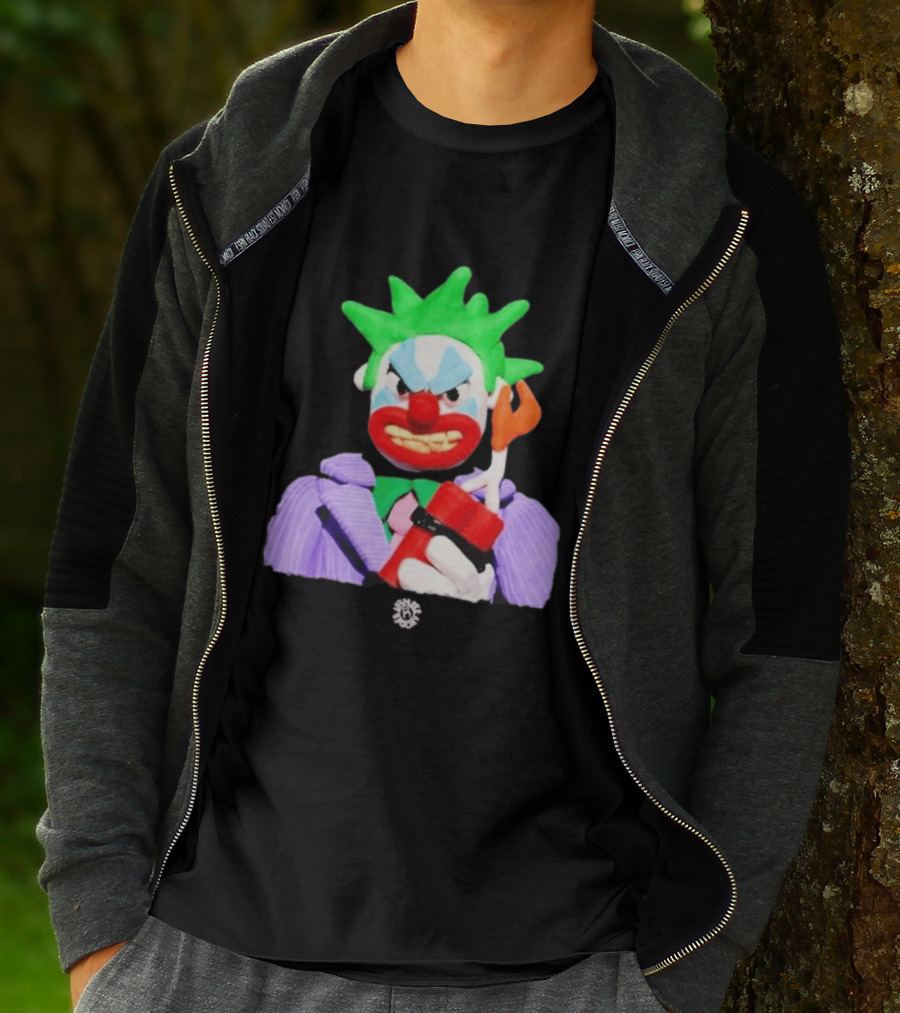 SPOOKY X VAMEEE Joker Clown Holding Dynamite T-Shirt