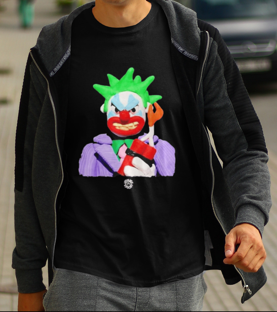 SPOOKY X VAMEEE Joker Clown Holding Dynamite T-Shirt