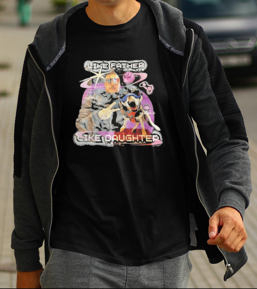 Frank Iero Like Father Like Daughter Player Two Space Adventure T-Shirt