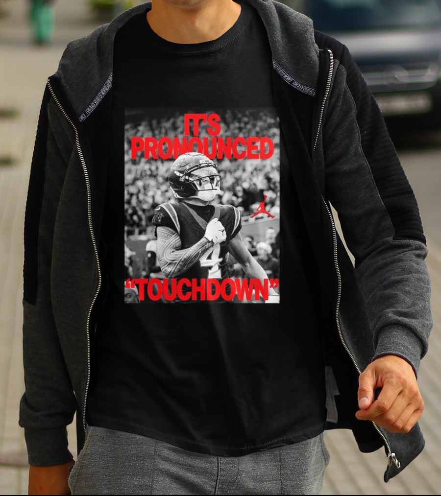 Tetairoa McMillan Carolina Panthers Jordan It's Pronounced Touchdown T-Shirt